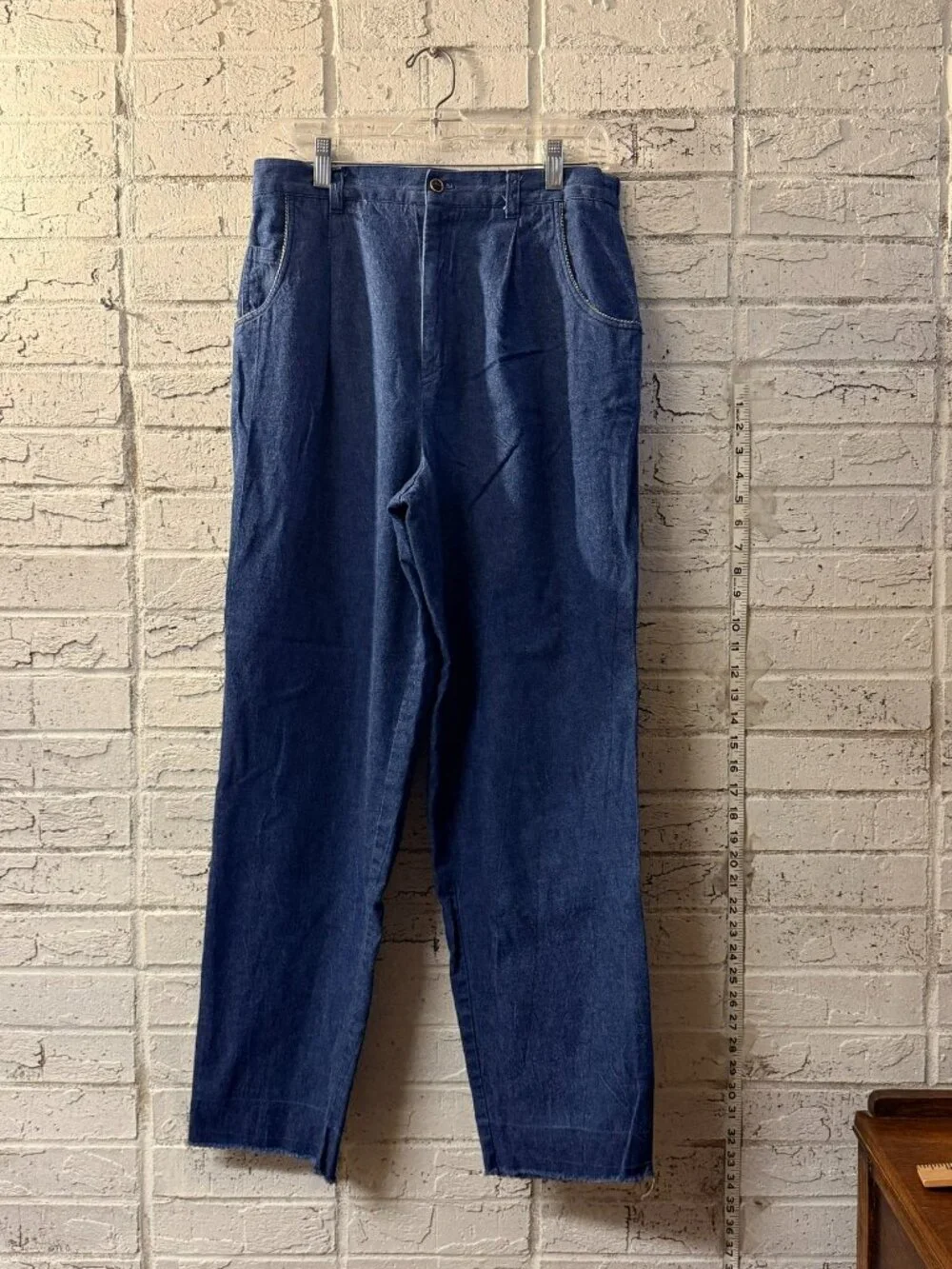 Vintage City Girl Sport Denim Jeans Womens High Waist Tapered Mom Jeans Raw Hem